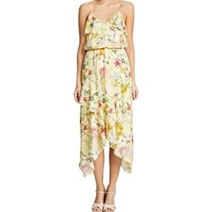 Parker Vanna floral ruffle maxi dress